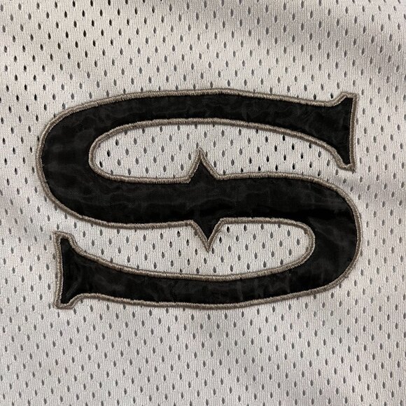 🔥 Stüssy International Mesh Jersey Baseball Shirt - White (L) - Picture 5 of 6